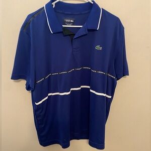 Lacoste Men's Polo Shirt in Blue with White Accents